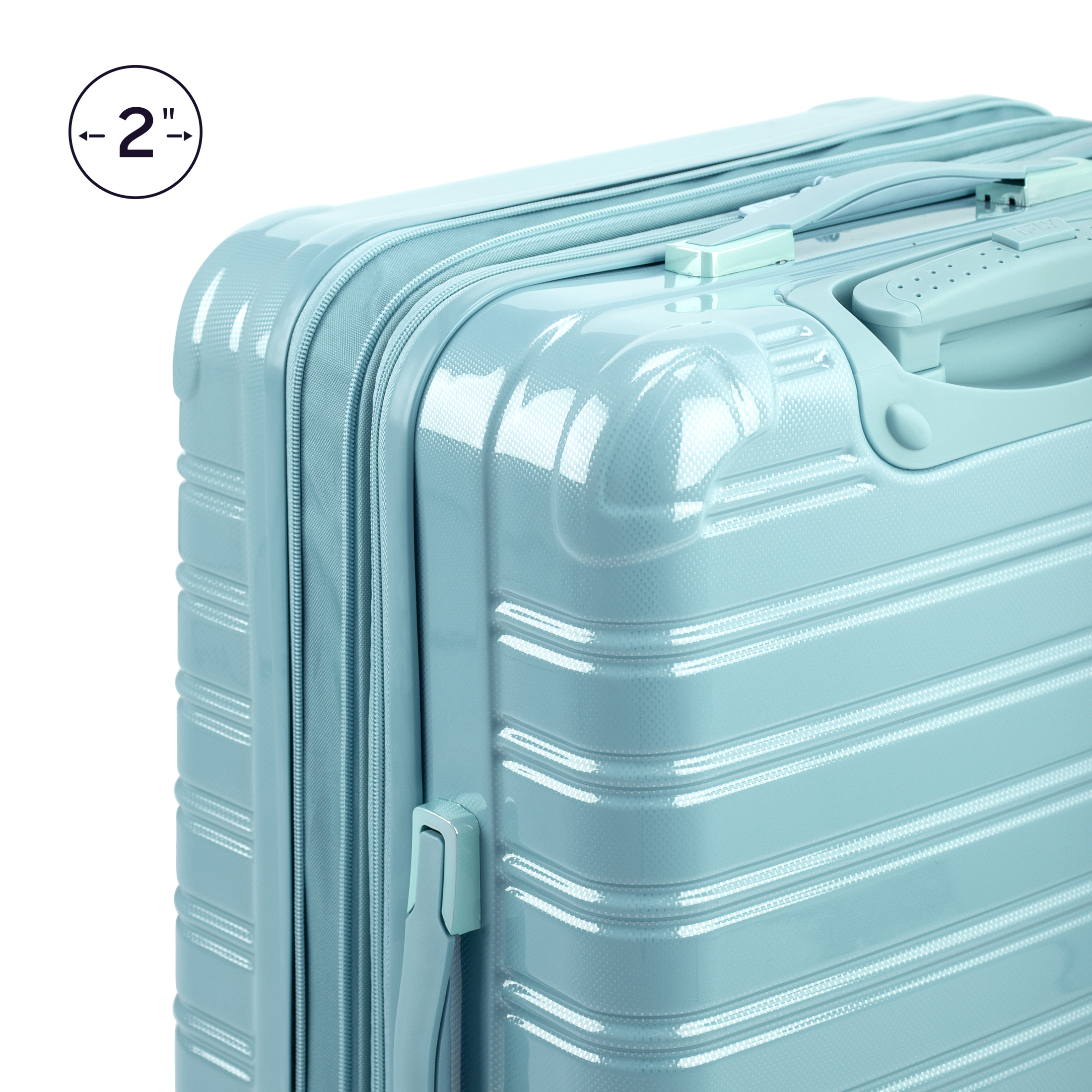 iFLY Hardside Luggage Fibertech 20", Sky - image 5 of 9