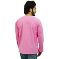 thumbnail image 4 of Atasi Kurta Court Rose pour Bébé pour Homme, Col Rond Goutte d'Eau, Chemise en Coton - Grand, 4 of 6