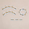 thumbnail image 3 of Fofosbeauty 24pcs Press on False Nails Tips, Square Fake Acrylic Nails, Quicksand Years White, 3 of 9