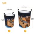 thumbnail image 5 of Kll Ocean Scene With Noah'S Ark Waterproof Foldable Laundry Hamper Bucket With Handles For Storage Bin,Kids Room,Home Organizer (Medium), 5 of 8