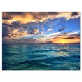 thumbnail image 2 of Plage Tropicale Exotique au Coucher du Soleil - Art Moderne sur Toile, 2 of 3