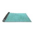 thumbnail image 2 of Ahgly Company Indoor Round Solid Light Blue Modern Area Rugs, 8' Round, 2 of 4