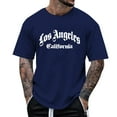 thumbnail image 3 of Los Angeles California Graphic Tees for Men Summer Casual Short Sleeve Crewneck Tshirts Streetwear, 3 of 5