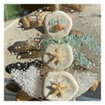 thumbnail image 7 of sunsanly Coastal Christmas Ornament Hanging Sea Glass Pieces Light Catcher Beach Glass Suncatcher on Acrylic Circle for Window Tree Decor, 7 of 7