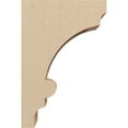 thumbnail image 3 of 5"W x 10"D x 15"H Classic Diane Rough Cedar Woodgrain TimberThane Corbel, Primed Tan, 3 of 6