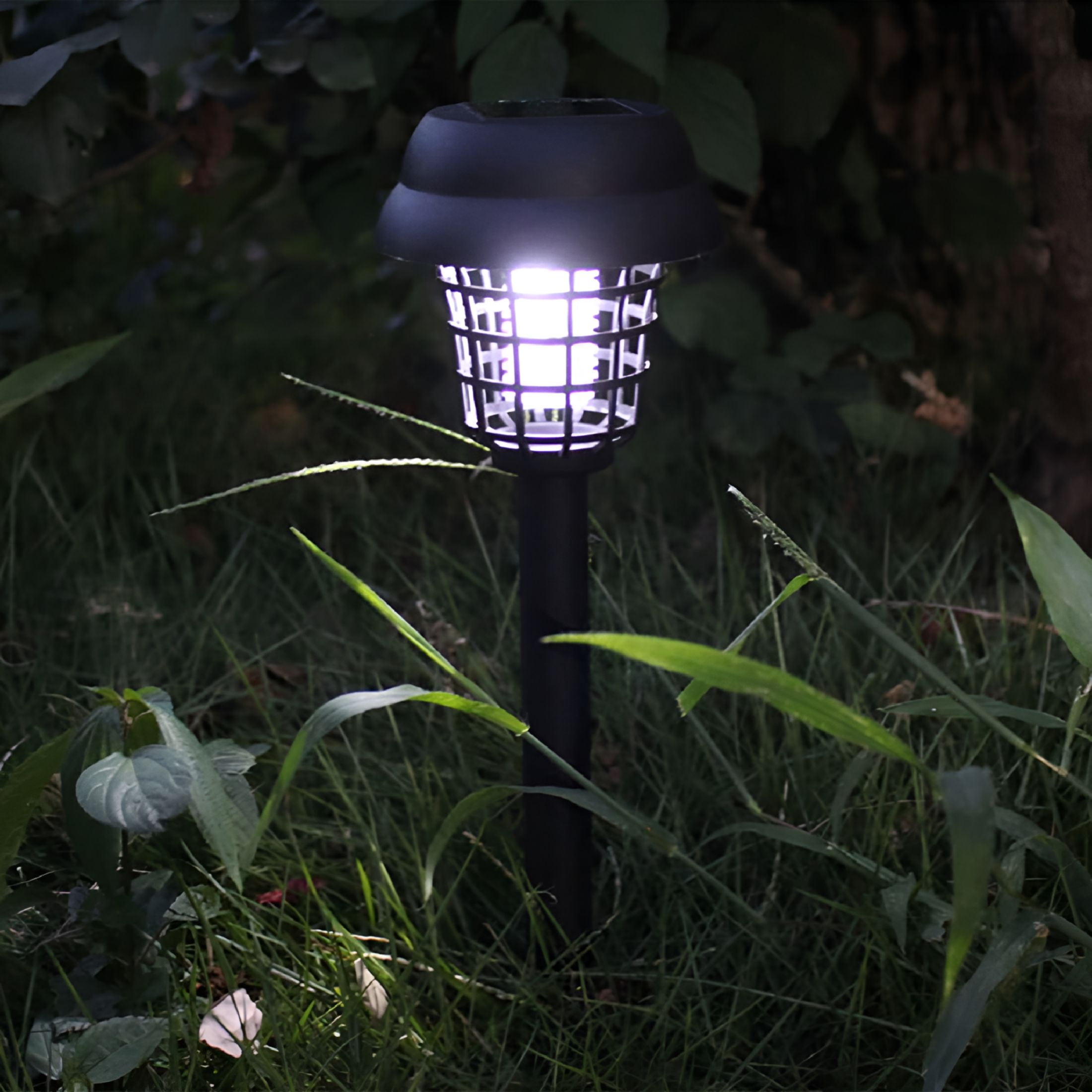 HIBIBUD 2026 New Fly Traps Outdoor Bug Zapper,Solar Powered Led Lamp Garden Light for Garden,Patio,Yard,Deck,Balcony