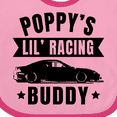 thumbnail image 4 of Inktastic Poppy's Lil' Racing Buddy with Car Silhouette Boys or Girls Baby Bib, 4 of 4