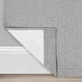 thumbnail image 3 of Eclipse Allure Chevron Draft Stopper, 100% Blackout Grommet Top Curtain Panel, Charcoal, 50 x 84, 3 of 12