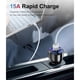 thumbnail image 2 of Cargador Para Auto 150w Tipo C Carga Rapida Pd Qc 3.0 5 Usb, 2 of 10