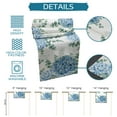 thumbnail image 7 of Table Runner Dresser Scarves 120 Inch Long, Watercolor Blue Hydrangea Flower Linen Dining Table Runners Spring Eucalyptus Leaves on White Tabletop Scarf for Wedding Holiday Party Kitchen, 7 of 7