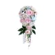 thumbnail image 3 of Bouquet de boda para novias de damas de honor de novios Decoración del hogar Decoración del hogar Flores artificiales Bouquet en cascada, 3 of 10