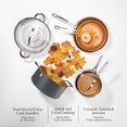 thumbnail image 5 of Gotham Steel 9.5 Inch Copper Non Stick Frying Pans, Ceramic Non Toxic Frying Pans Nonstick Skillet, Lightweight, Stay Cool Handle, Oven and Dishwasher Safe, 5 of 8