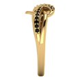 thumbnail image 3 of Solitaire with Accents Engagement Ring for Women - 0.22ct Simulated Blue Sapphire in 14K Yellow Gold Promise Ring, 3 of 6