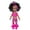 Hot Pink, variant on Hot Pink Soft Vinyl Black Baby Doll 35Cm Realistic Curly Hair Cute Toddler Girl Toy Kids Photography Prop Play Magenta Outfit