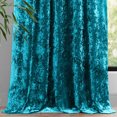 thumbnail image 4 of The Cozy Creation Teal Crushed Velvet Curtains for Living Room Bedroom, Velvet Fabric Sample, Teal, 12" W x 12" L, 4 of 5