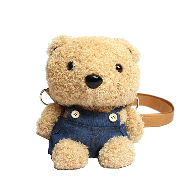 Bandolera con bandolera Fluffy Panda, cartera de uso diario para niños
