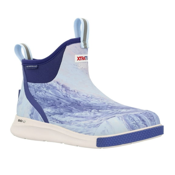 XTRATUF Women's 6in ADB Sport Skipper Blue Ankle Deck Boots, Size: 8 (XADSW201-8)