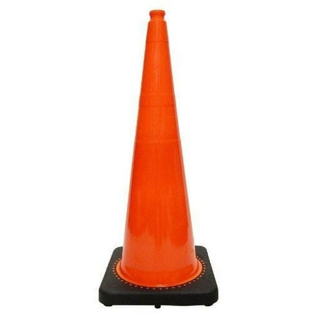 Orange Traffic Safety Cone with Black Base 36" Height