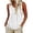 White, variant on Women Crew Neck Sleeveless Solid Blouse with Wide Cutting for Comfortable Daily Summer Casual Wear