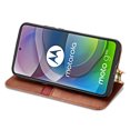 thumbnail image 2 of Étui pour Motorola MOTO G 5G à Rabat Portefeuille à Rabat Magnétique Protecteur - Marron, 2 of 5