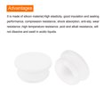 thumbnail image 4 of Uxcell Silicone Snap in Locking Hole Plugs,Rubber Panel Seal Cover Flush Type Panel Round for Kitchen 26mm White,2Pcs, 4 of 6