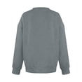 thumbnail image 4 of Sevevn Women's V Neck Long Sleeve Sweatshirt Loose Oversized Puff Cuff Casual Pullover Top Gray M, 4 of 6
