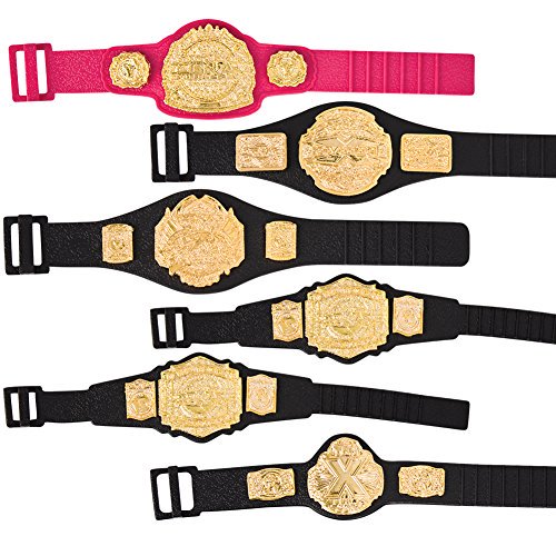 Juego de 6 cinturones de figuras de acción de TNA Jakks TNA 728028085174