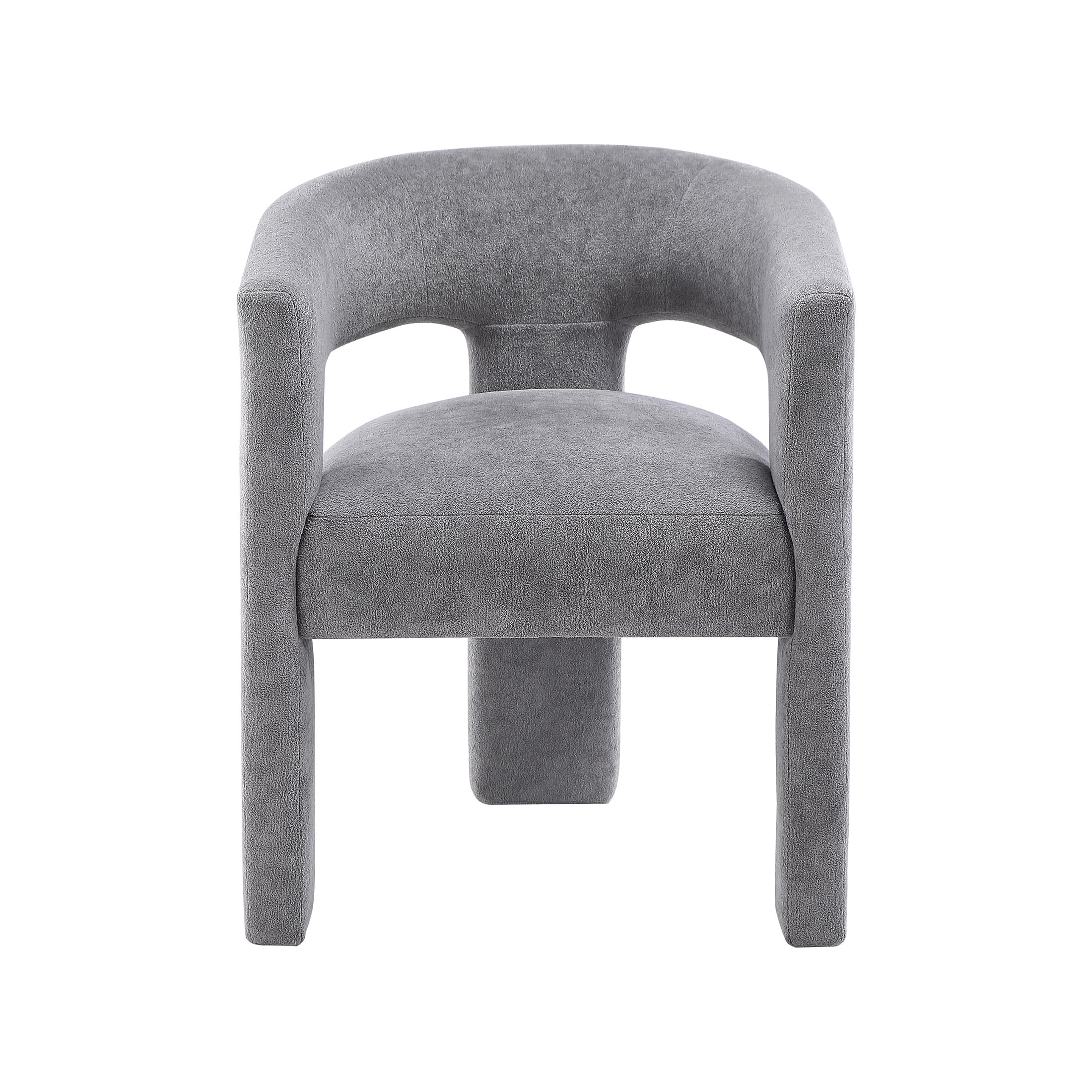 OakvillePark Kora Modern Boucle Dining Chairs, Dark Gray (Set of 2)