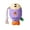 Purple, variant on Squeaky Fish Dog Toy with Rope Tail for Teething Chewing Play Interactive Durable Cotton Material for Aggressive Chewers Green