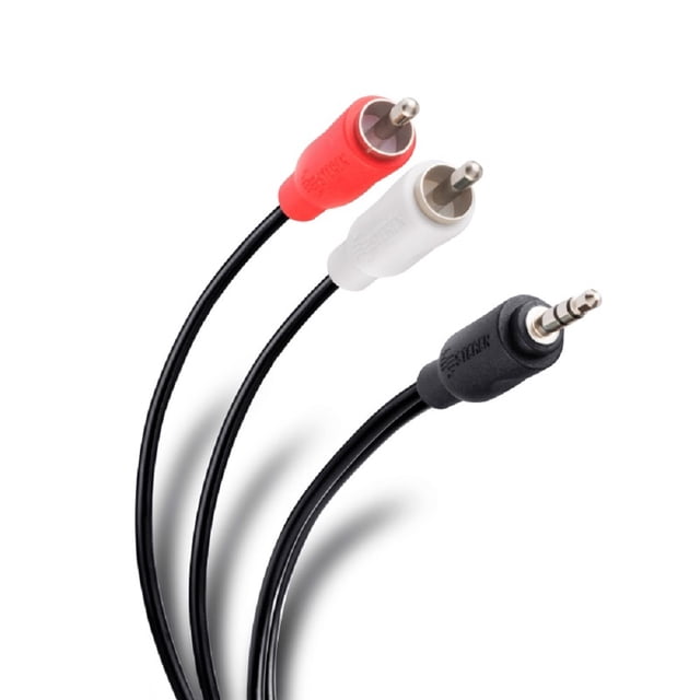 Adaptador Duplex Cable Plug 3.5mm A 2 Plug Rca 15cm Steren Steren 255-037