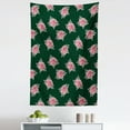 thumbnail image 1 of Botanic Tapestry, Dahlia Flowers Summer Blooming Creativity Dignity Repetitive Artwork, Fabric Wall Hanging Decor for Bedroom Living Room Dorm, 5 Sizes, Emerald and Dark Pink, by Ambesonne, 1 of 1