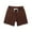 Coffee, variant on Turilly Men's Summer Shorts Shorts GymCasual Solid Shorts Drawstring Elastic Waist Shorts Pants L