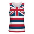 thumbnail image 4 of Men Summer British Flag Gradient Printed Tank Top Shirt Sleeveless Vest Running Workout Tee, 4 of 5