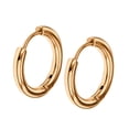 thumbnail image 2 of Pendientes de aro de plata para mujer Acero inoxidable Tecnología de galvanoplastia Durabilidad brillante Anillos de labio de nariz de moda Ropa, zapatos y accesorios Miscelánea dorado 2.5*8mm, 2 of 6