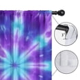 thumbnail image 4 of Blackout Kids Curtains,Purple Blue Tie Dye Spiral Pattern Childrens Insulated Curtains Set Of 2,Bedroom Essentials,Toddler Room Decor 42"x63", 4 of 5