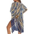 thumbnail image 5 of HELLHERO Long Bathing Suit Cover Up for Beach High Quality Fabrics Breathable Beach Cover Up Floral Pattern, 5 of 6