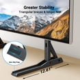 thumbnail image 4 of PERLESMITH Support Universel pour Téléviseur de 20 à 75 Pouces, Support de Table Réglable en Hauteur, Pieds de Remplacement pour Téléviseur à Grande Capacité de Charge avec Supports en Acier, 4 of 7