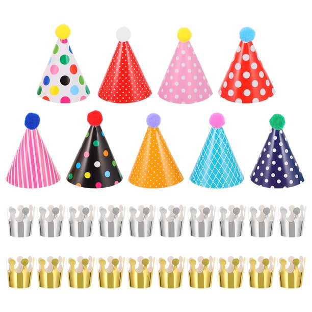 31 piezas de adorables sombreros para fiestas de cumpleaños infantiles, tocados y accesorios para fiestas