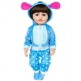 thumbnail image 4 of AmaMary Reborn Doll Clothes 20-23 Inch Blue Dog Outfit – Plush Hooded Cartoon Set for 22 Inch Dolls – Soft Eco-Friendly Fabric Accessories for Kids Age 3+, Birthday & Holiday Gift Collectibles, 4 of 5