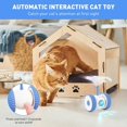 thumbnail image 4 of Juguetes Interactivos para Gatos, Juguete Automático con Sensor Inteligente, Luz de Colores y Varita de Plumas, Recargable por USB., 4 of 5