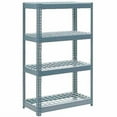 thumbnail image 2 of Global Industrial Extra Heavy Duty Shelving 36"W x 24"D x 60"H With 4 Shelves, Wire Deck, Gry, 2 of 3