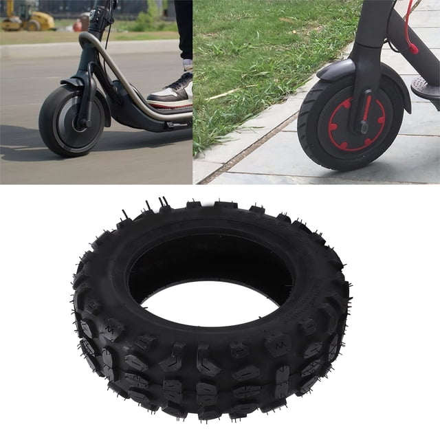 Neumáticos Neumáticos, Rueda Trasera 90/65-6.5 Neumáticos De Scooter Eléctricos Seguros Resistencia A La Fricción Para Varios Caminos Complicados Para Los Días Lluviosos