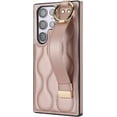 thumbnail image 2 of for Samsung Galaxy S23 Ultra Case with Wristband Strap, PU Leather Phone Case with Ring Stand Case for Samsung Galaxy S23 Ultra ZWD Rose, 2 of 18