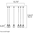 thumbnail image 5 of 12128 Early Electric 8 Light 15-3/4" Wide Suspension Multi Light Pendant, 5 of 5