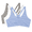 Grey, White ,Blue, variant on Fruit of the Loom Women's Shirred Front Racerback Sports Bra, Style-90011, 3-Pack