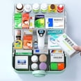 thumbnail image 3 of Caja De Medicina Botiquin De Primeros Auxilios, Caja Organizadora De Medicamentos Portátil De 3 Capas con Asa Y Tapa A Prueba De Polvo para El Hogar Oficina Coche Sailing  Electrónica, 3 of 6