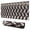 Black White Geometric, variant on Long Mouse Pads for Desk,Black Turquoise and Gray Floral Pattern Desk Mats on Top Of Desks, Desk Mouse Pad Extra Large with 3mm Non-Slip Base and Stitched Edge for Gaming,Office,Work,Home 31.5"x11.8"