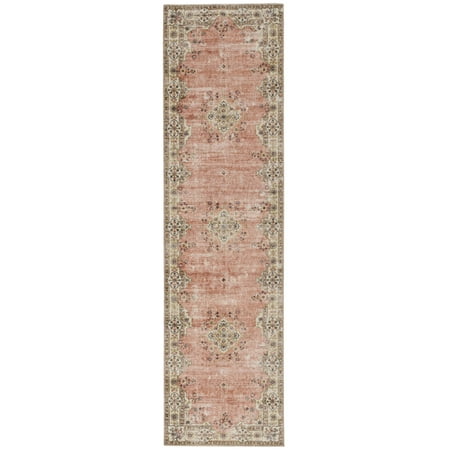 

Washable Blanton Pink And Ivory 2X8