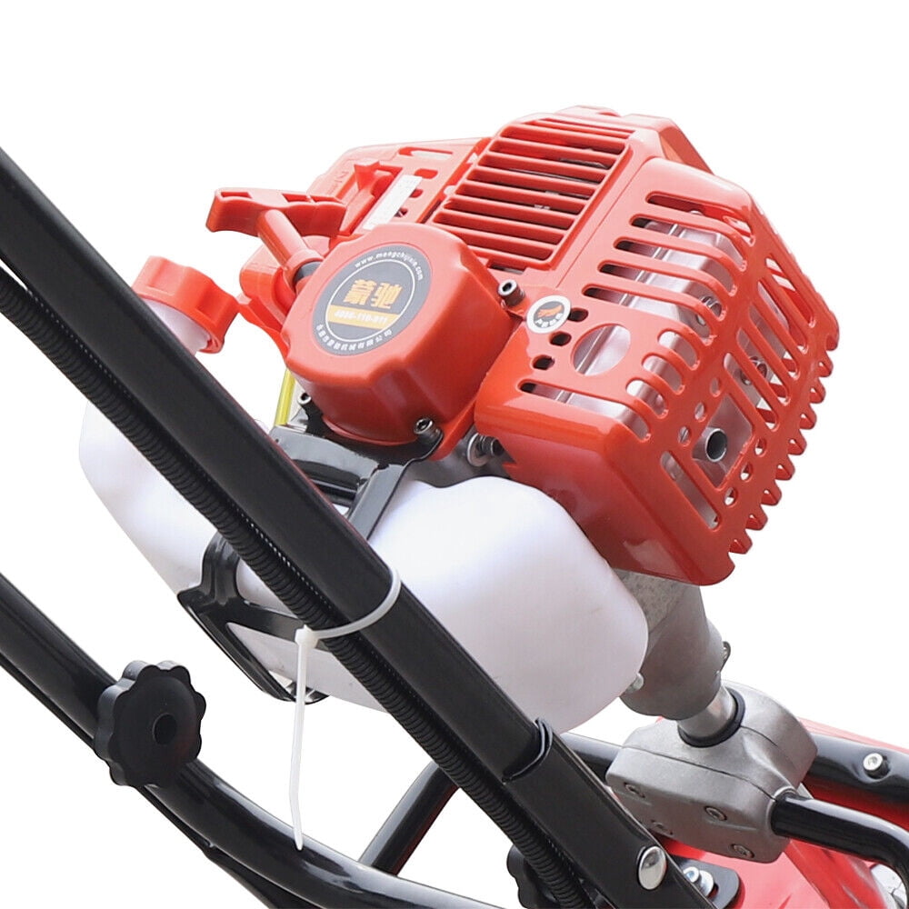 Mkyiongou 52CC 2Stroke Mini Tiller Cultivator Garden Hand-pull Gas Tiller Cultivating Tool