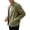 8# Army Green, variant on Zip Up Jacket Men Casual Lightweight Faux Suede Flight Coat Autumn Winter Fashion Business Commute Outwear Black M